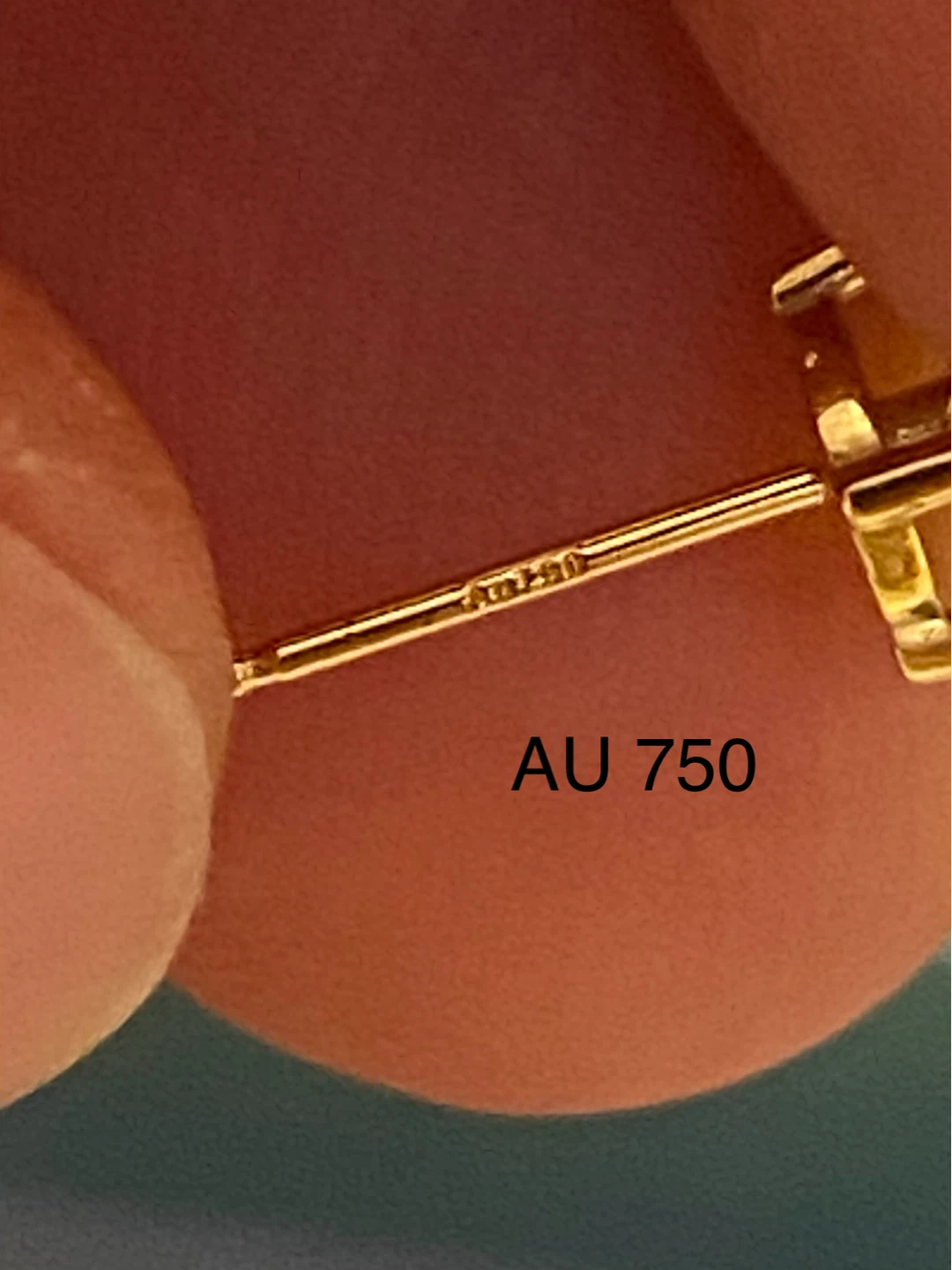 18K Gold (750) Moissanites Stud Earrings - photo 4