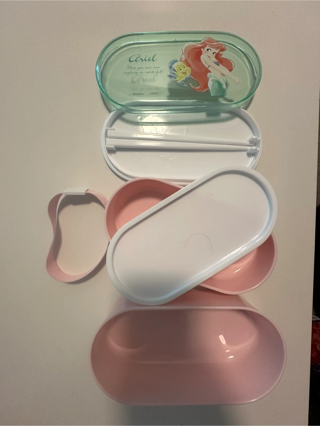 Disney Ariel Bento Box with Chopsticks - photo 2