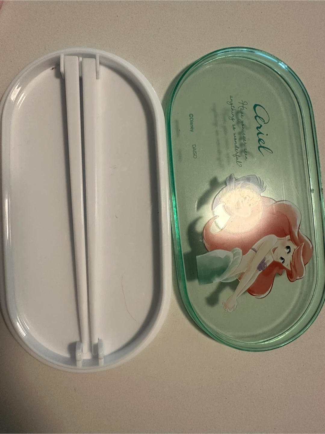 Disney Ariel Bento Box with Chopsticks - photo 3