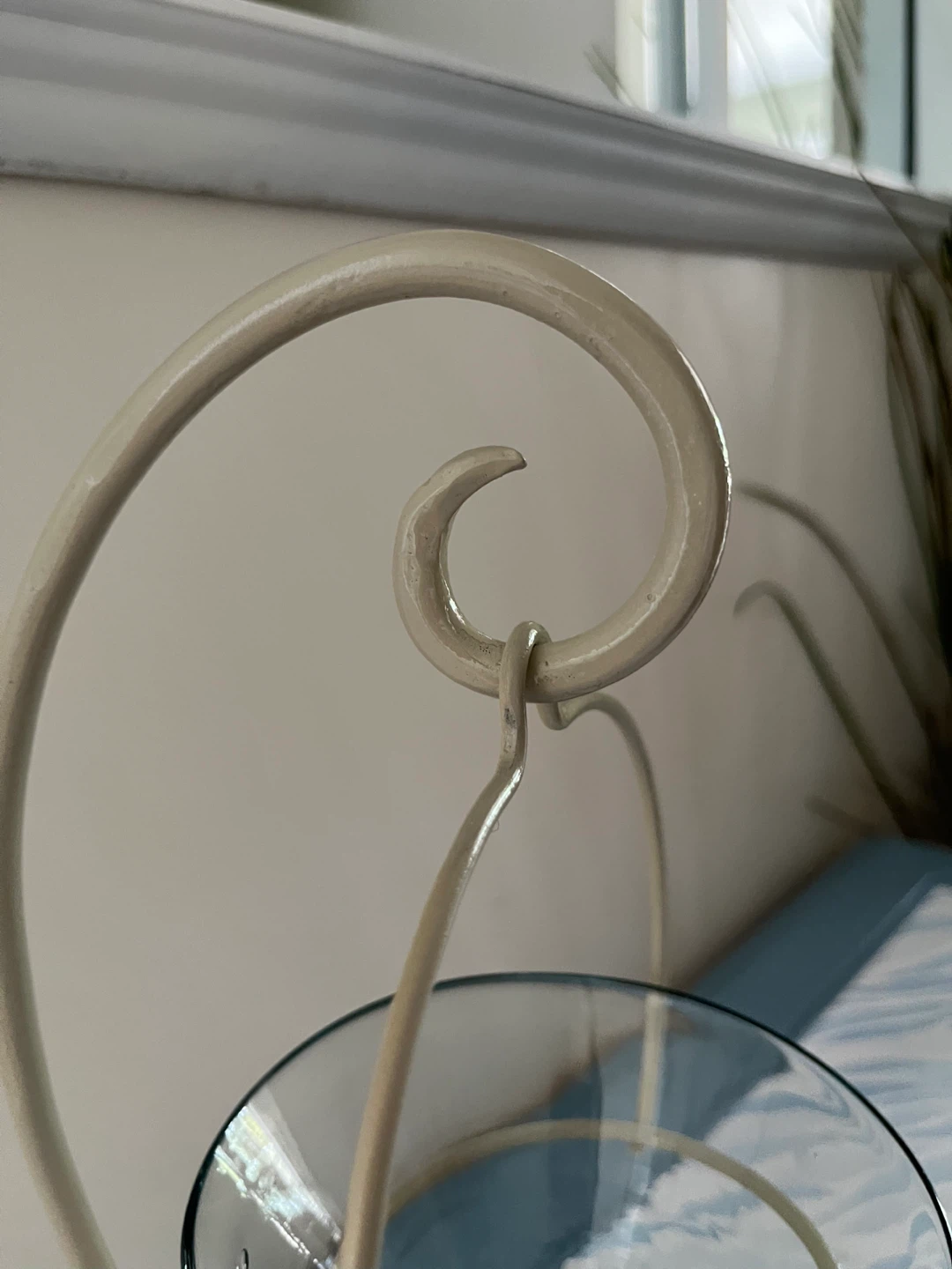 Glass and metal candle holder - photo 3