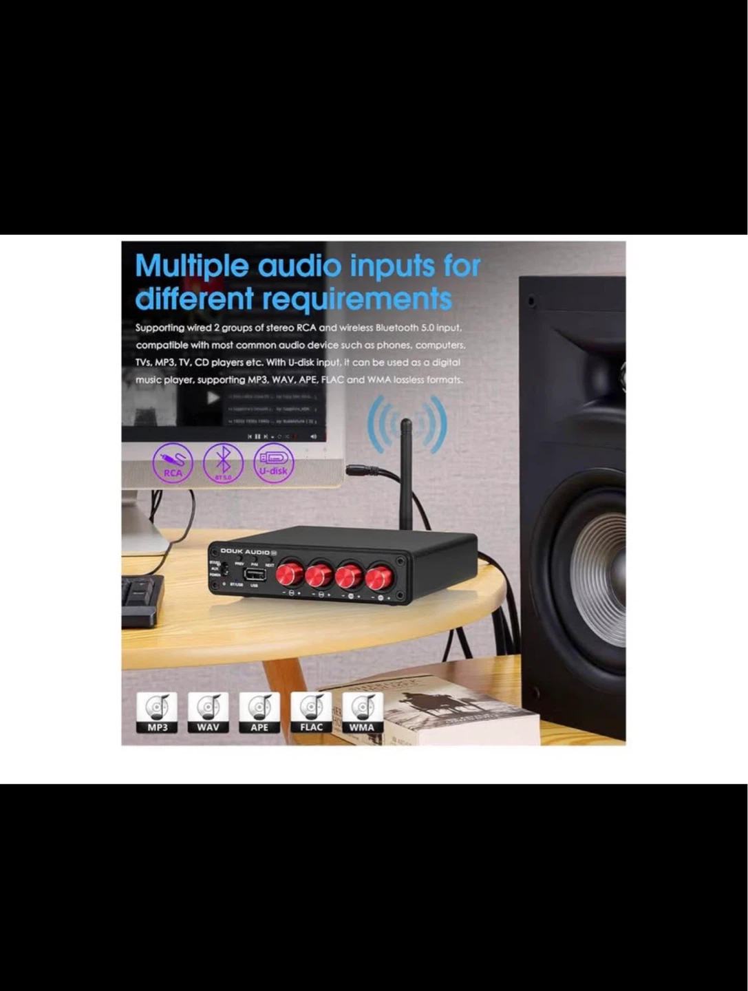 Douk Audio Bluetooth 5.0 Amplifier Receiver - photo 5