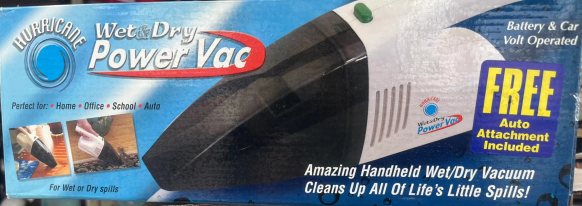 Hurricane Wet & Dry Power Vac Handheld Vacuum