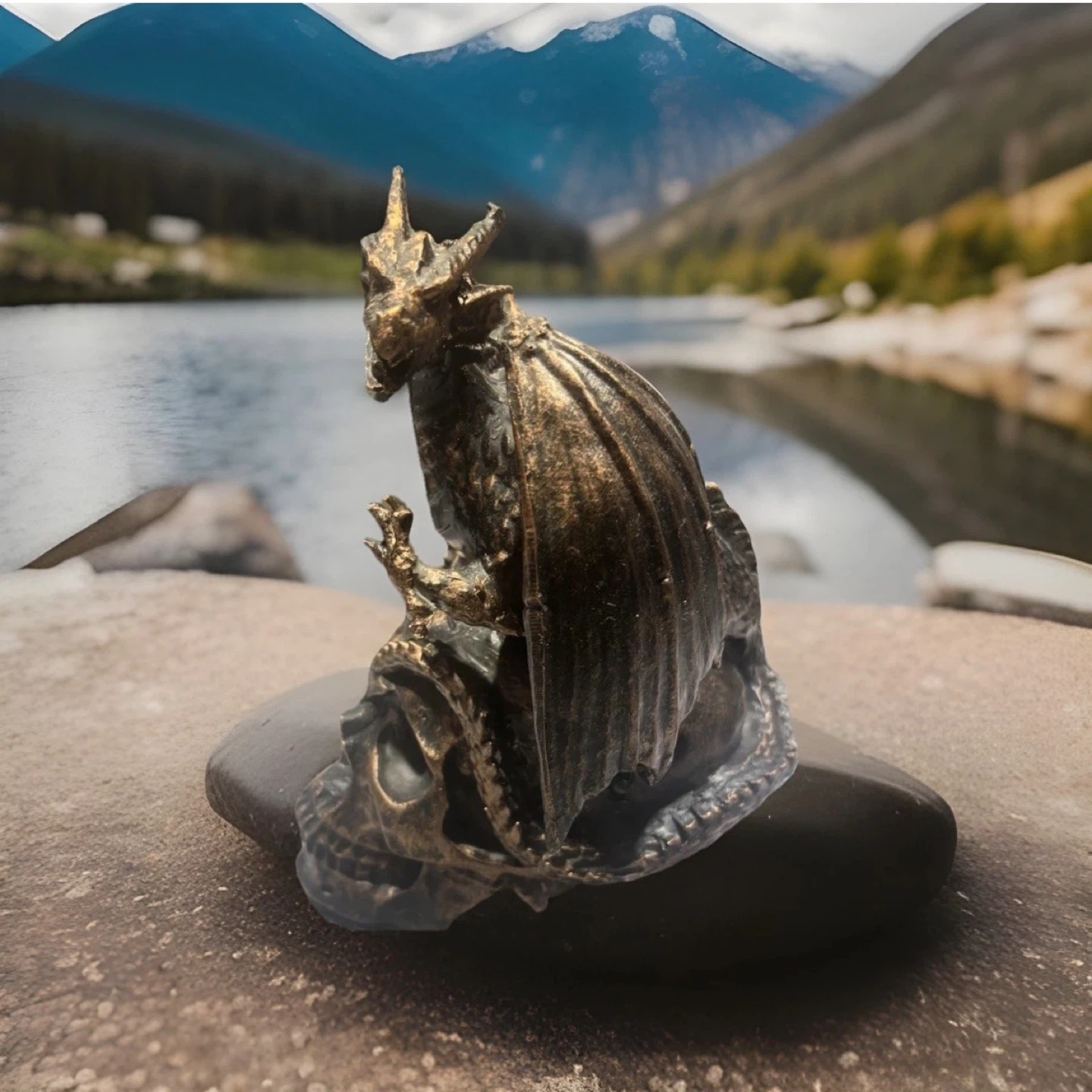 Bronze Dragon And Skull - photo 2
