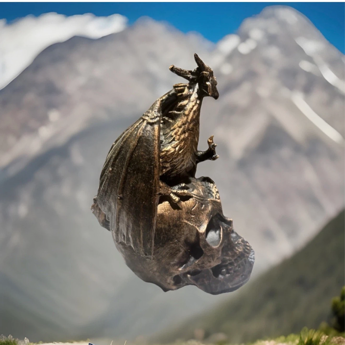 Bronze Dragon And Skull - photo 4