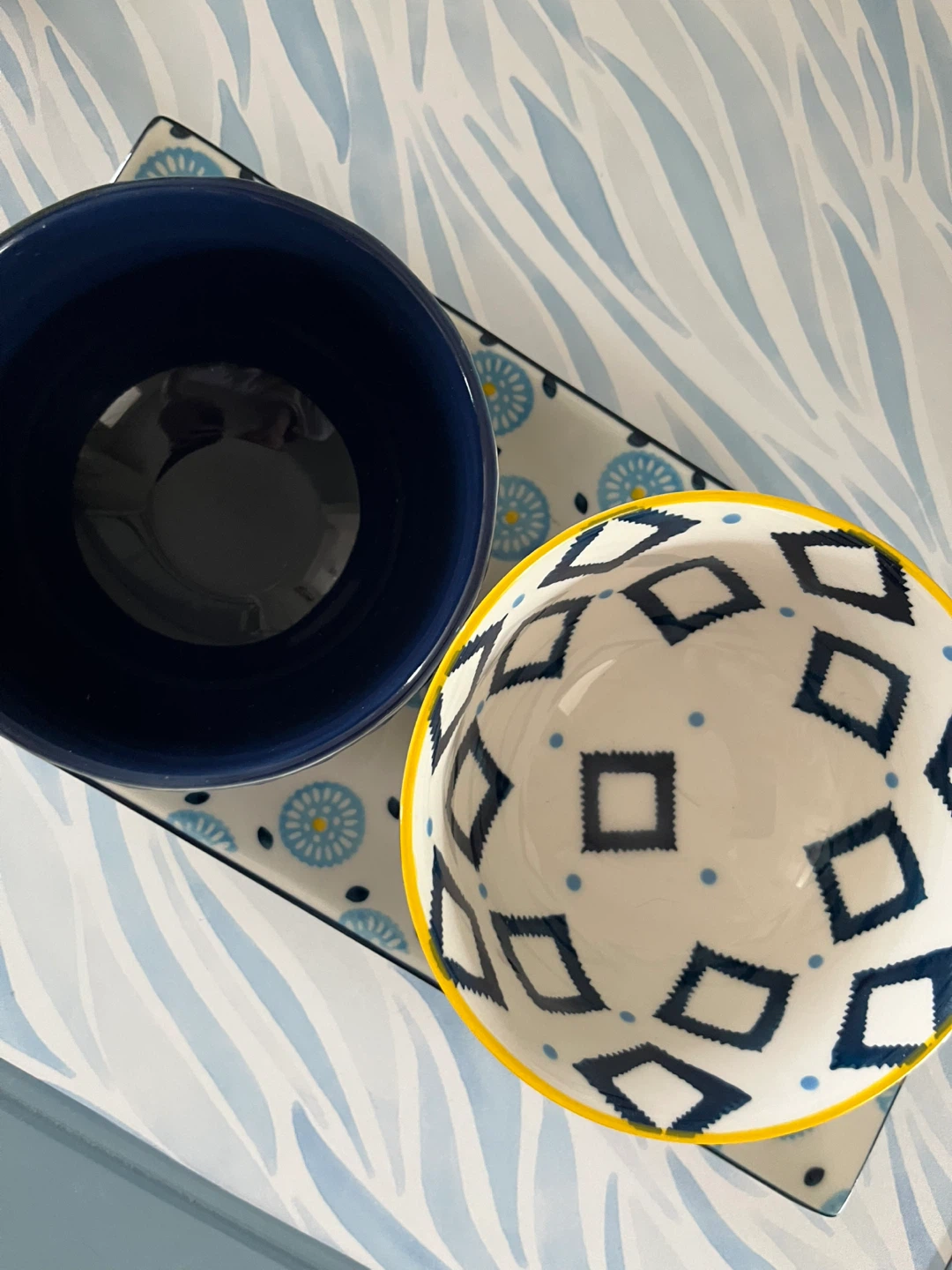 Ceramic Serving Tray and Bowls Set