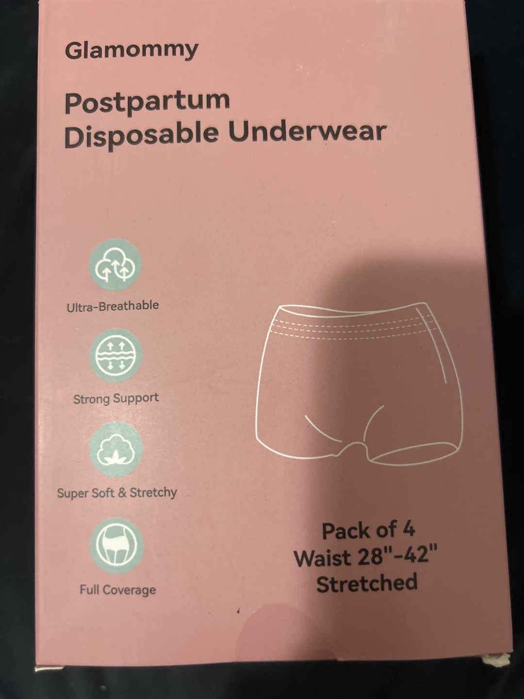 Glamommy Postpartum Disposable Underwear & Hot/Cold Packs - photo 3