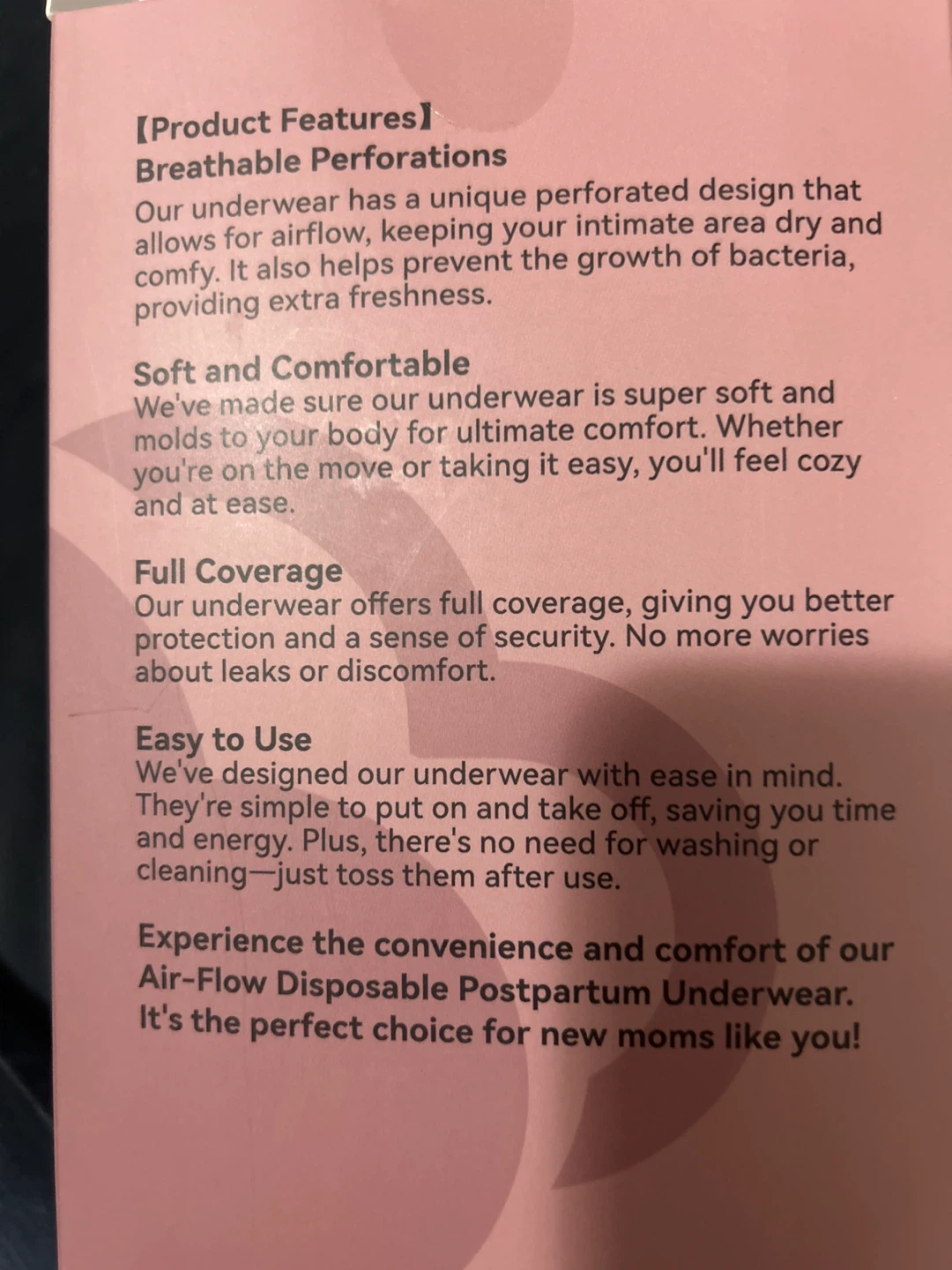 Glamommy Postpartum Disposable Underwear & Hot/Cold Packs - photo 5