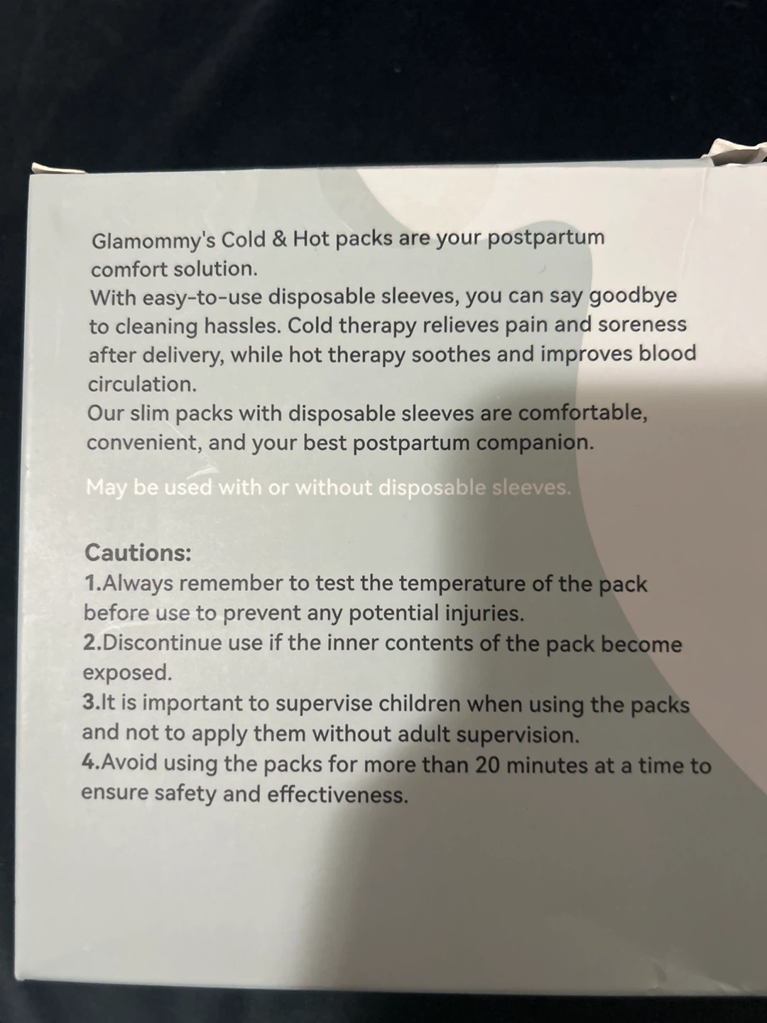 Glamommy Postpartum Disposable Underwear & Hot/Cold Packs - photo 2
