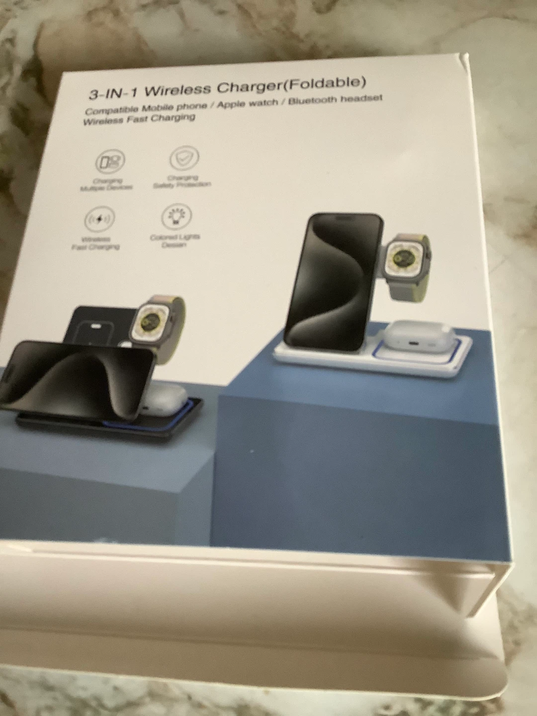 3-in-1 Wireless Charger for Phone, Watch, and Headset