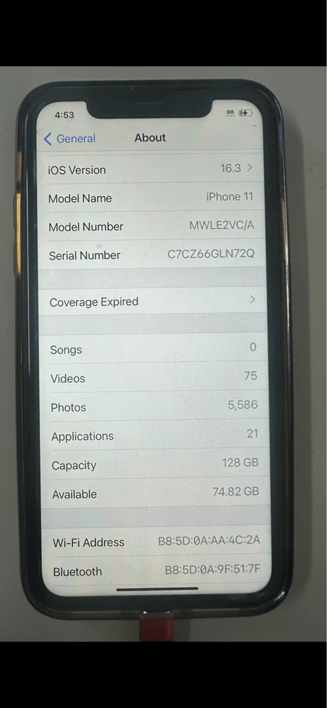 Black iPhone 11 128GB