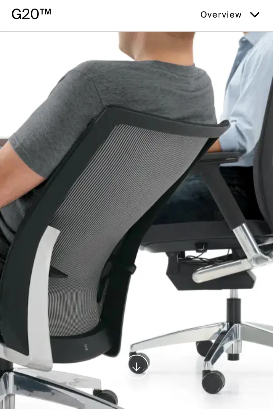 G20 Office Chair, Ikea chair and support pillow