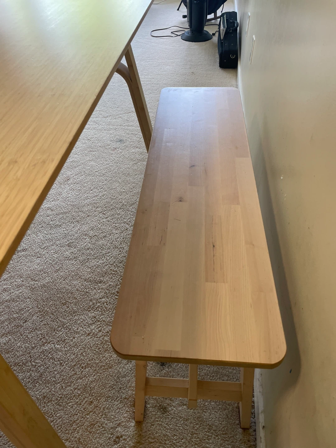 Wooden Dining Table and Bench/Chair Set - photo 2