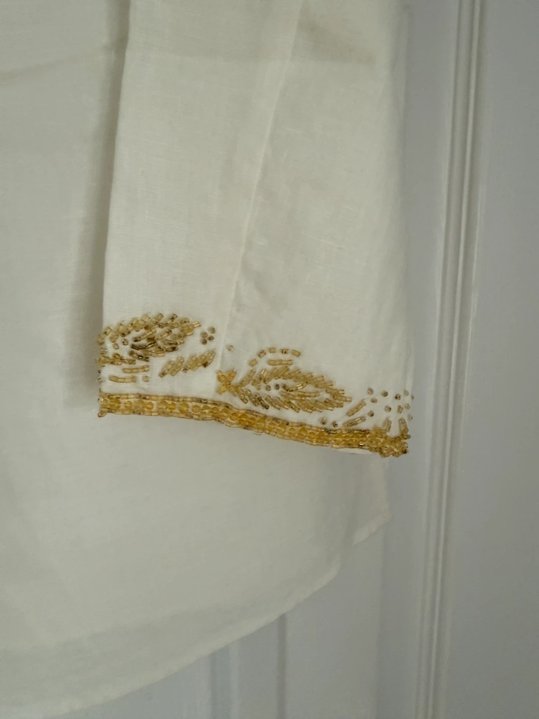 Michael Kors White Beaded Tunic Top - photo 3