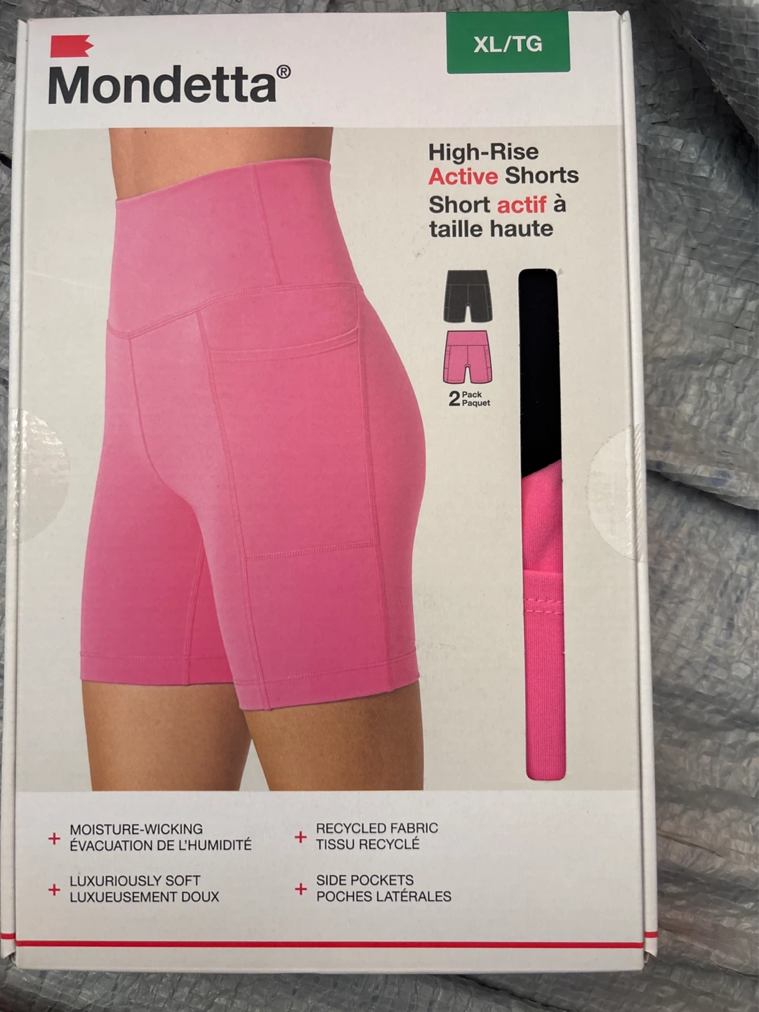 Mondetta High-Rise Active Shorts XL/TG (2 Pack) - photo 2