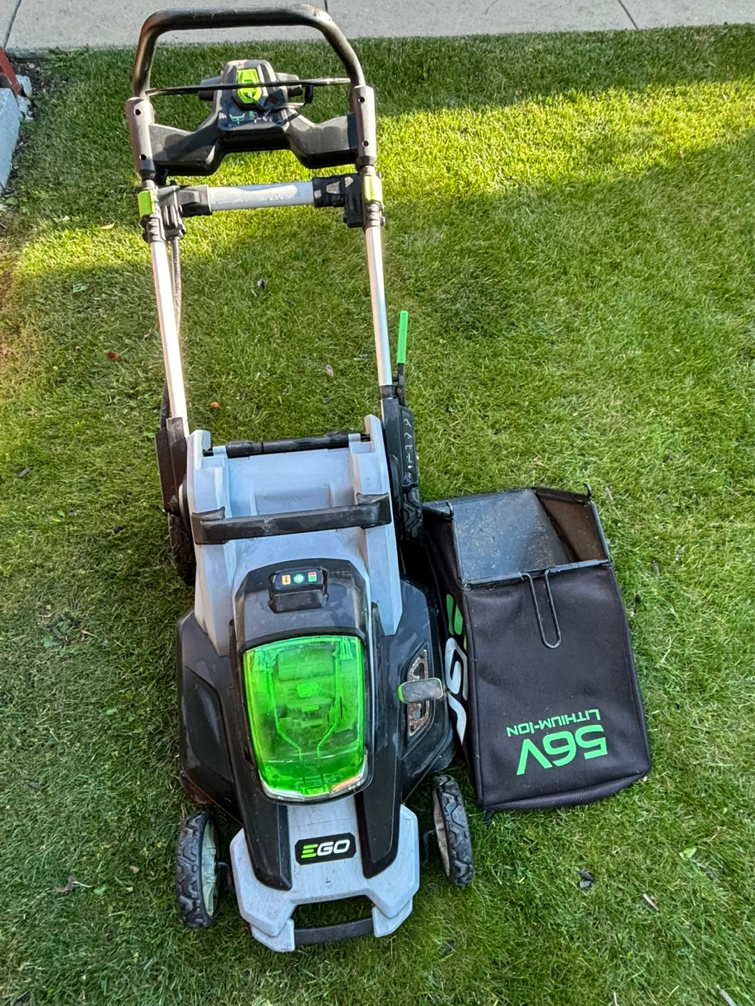 EGO 56V Lithium-Ion Lawnmower with Grass Catcher