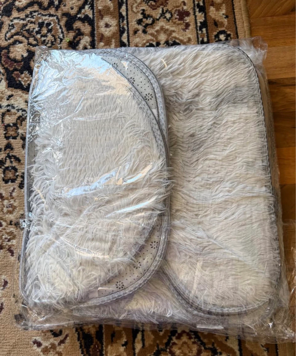 5-Piece Fluffy Bathroom Rug Set - photo 2