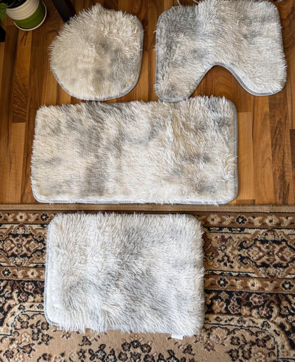 5-Piece Fluffy Bathroom Rug Set - photo 4