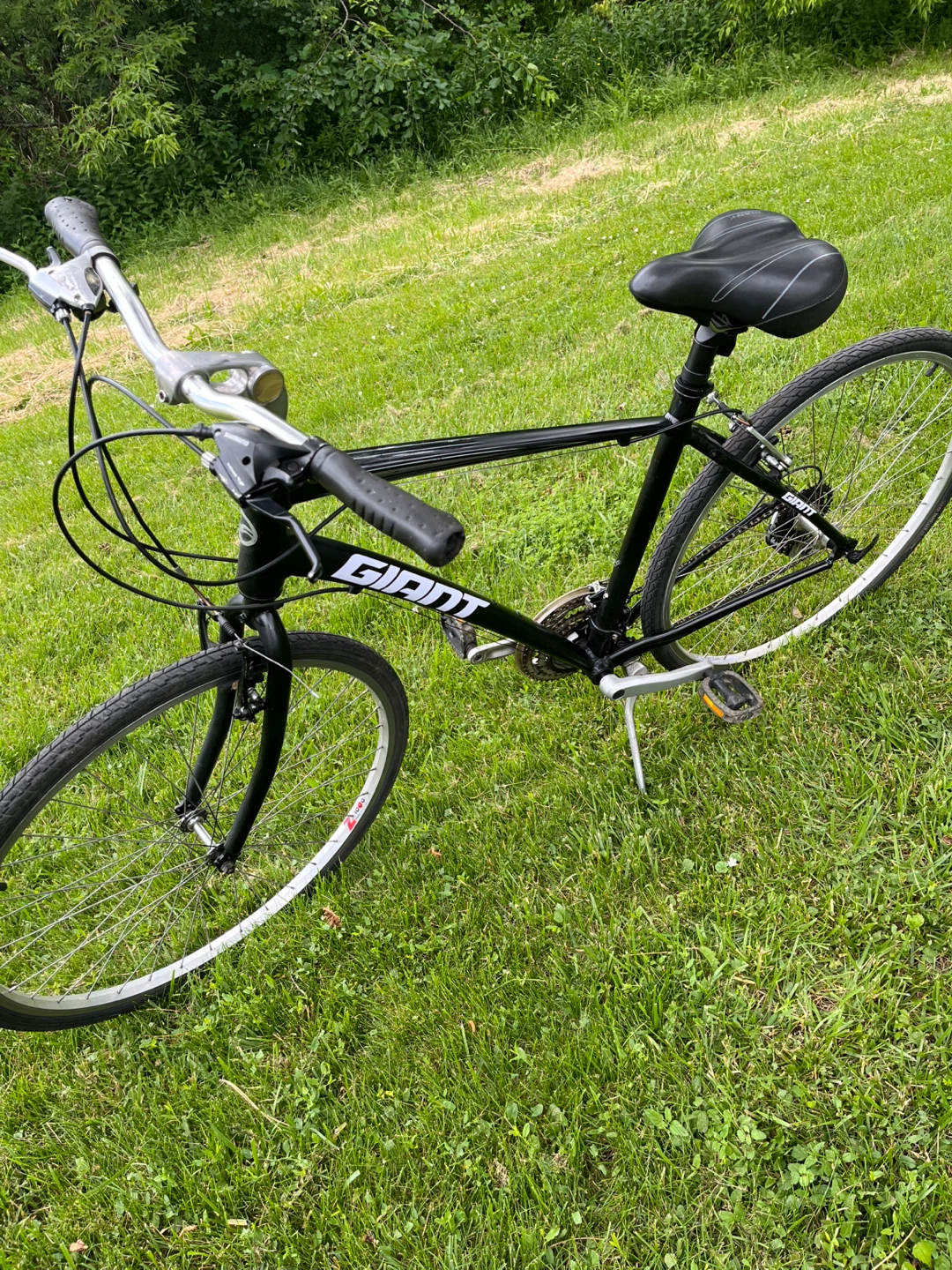 Black Giant Hybrid Bike