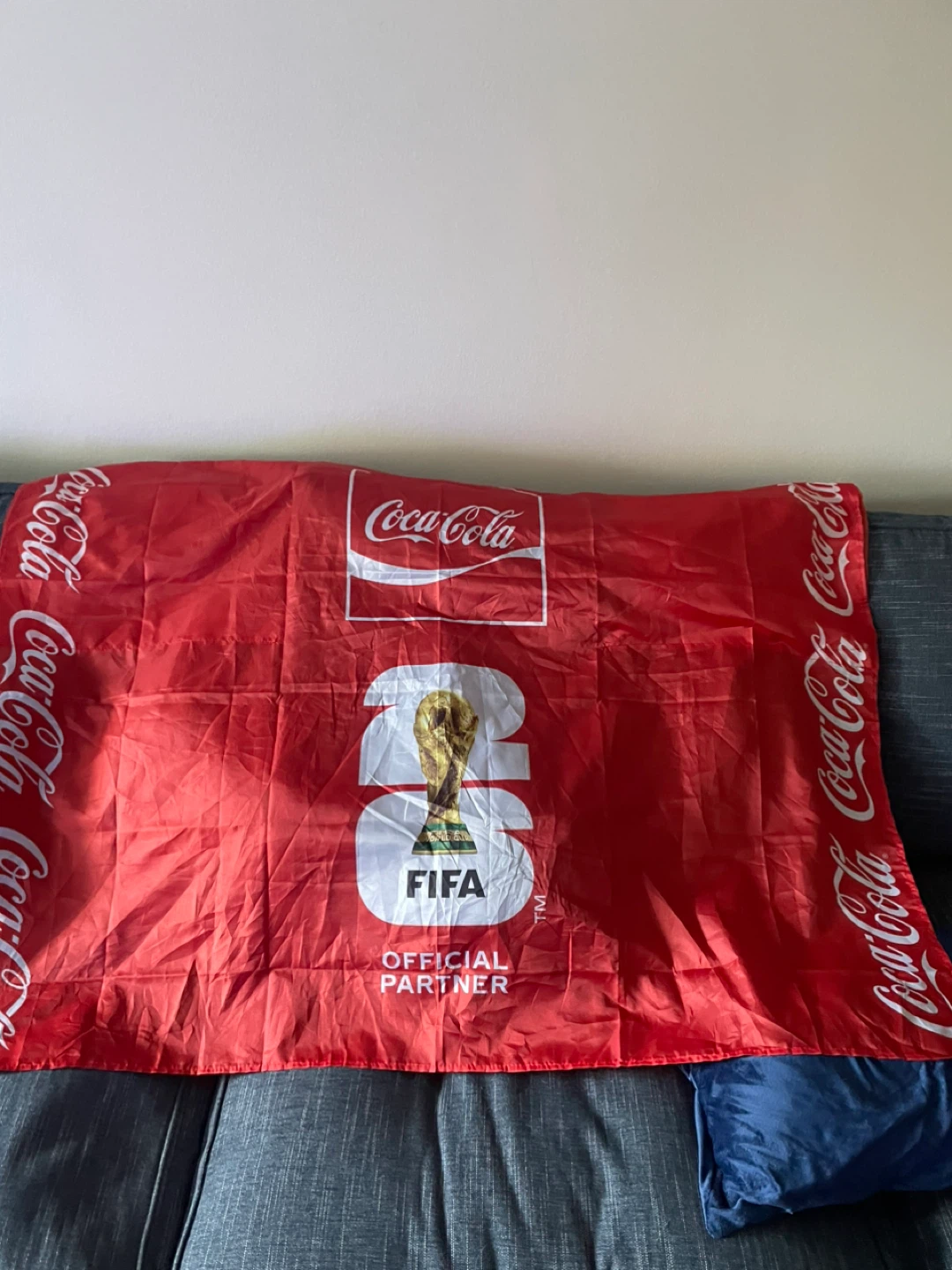 Coca-Cola FIFA Official Partner Red Flag