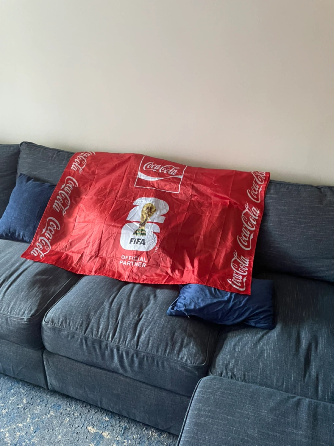 Coca-Cola FIFA Official Partner Red Flag - photo 2