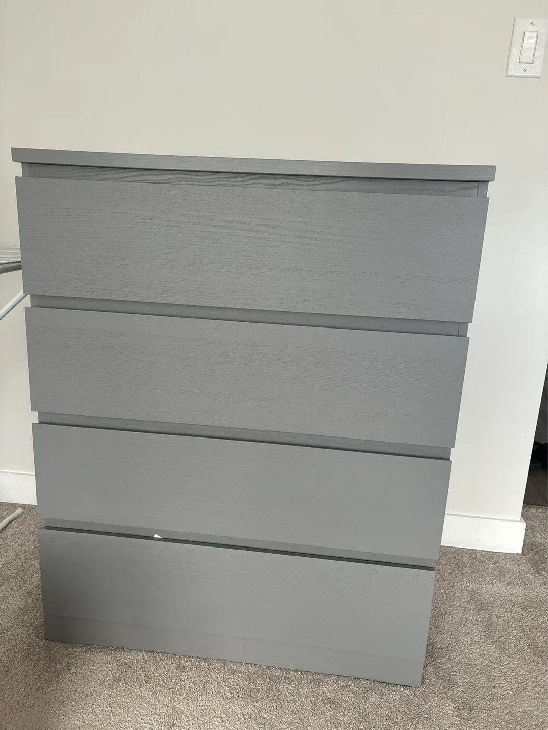 Grey 4-Drawer Dresser