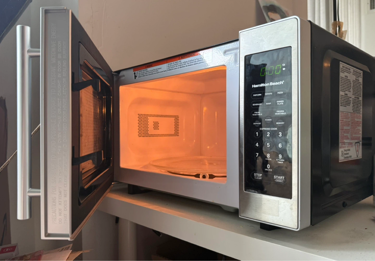 Moving Sale: Hamilton Beach Microwave
