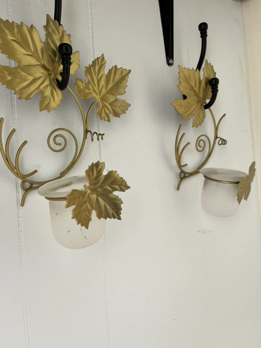 Gold Leaf Wall Sconces (Set of 2) - photo 2