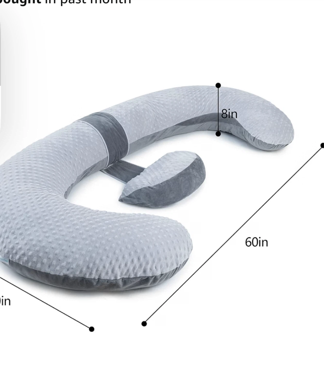 C-Shaped Full Body pregnancy Pillow