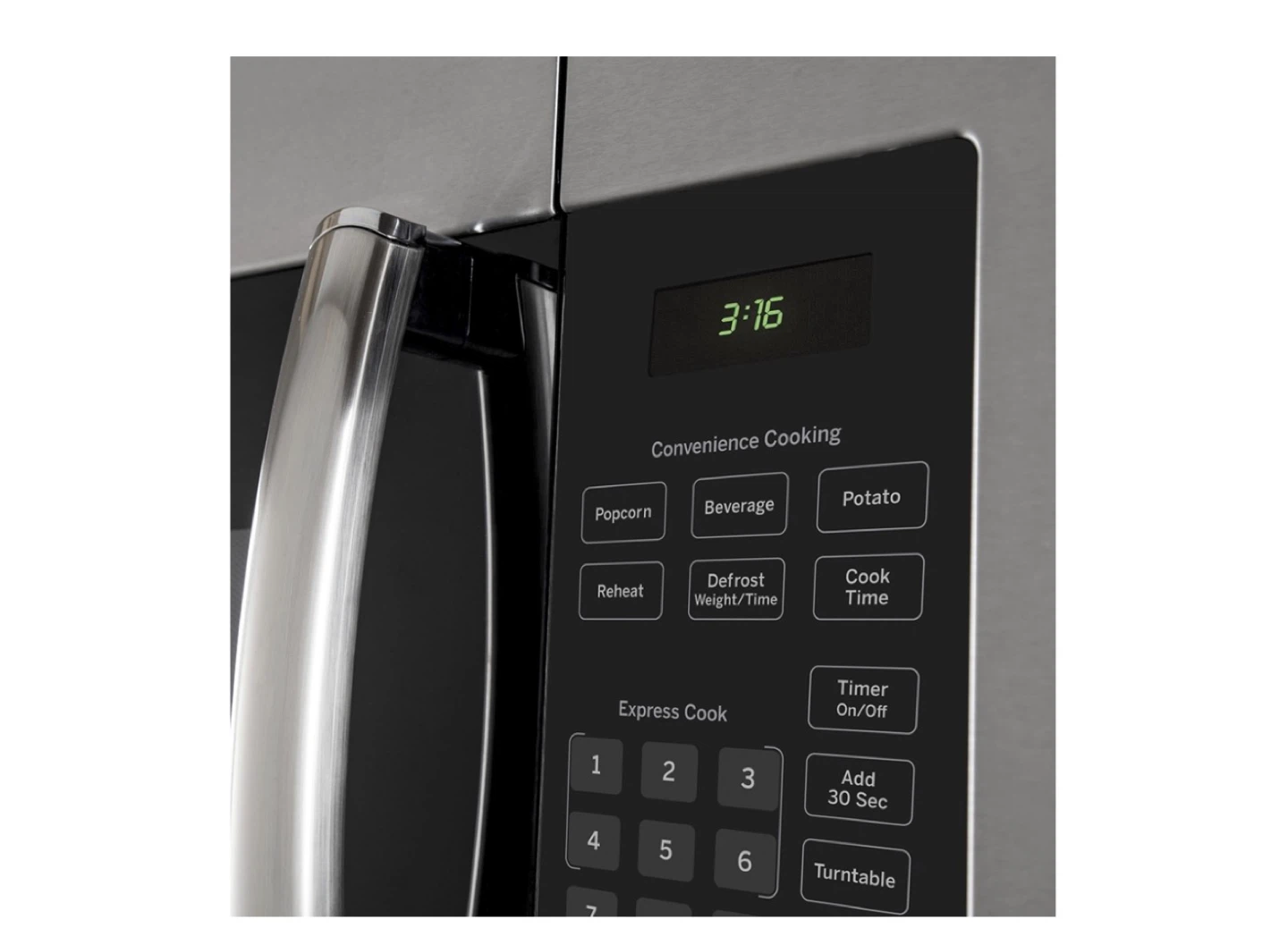 GE 30”1.6 cu. ft. Capacity , Stainless Steel Microwave - photo 3