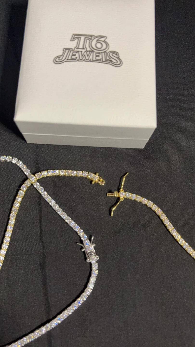 20” 3mm Moissanite Tennis Chain Passes Diamond Tester - photo 2