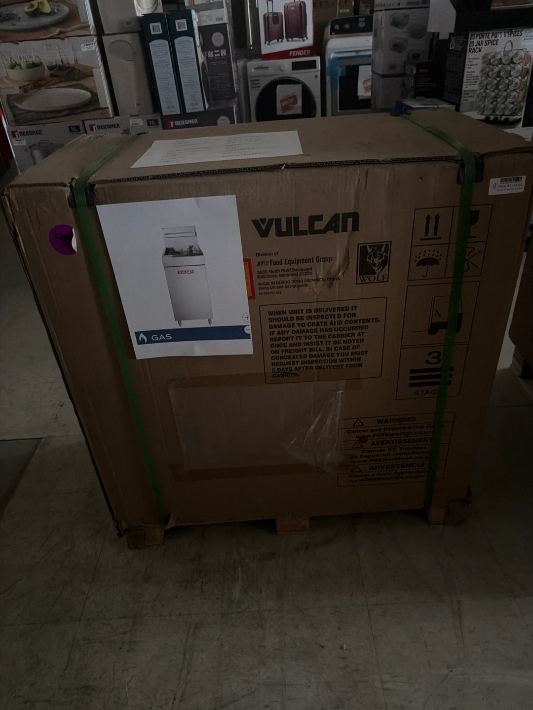 Vulcan 30 in. 40 lb Stainless Steel Commercial Gas Fryer new - photo 3