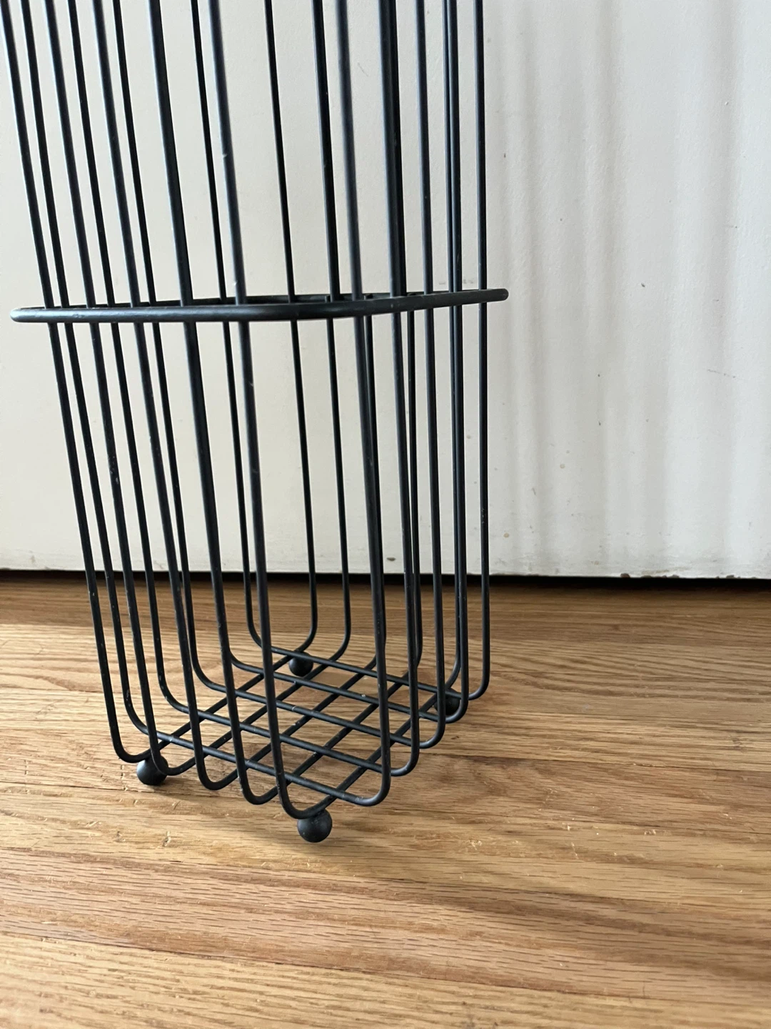 Black Metal Toilet Paper Holder with Storage - photo 3