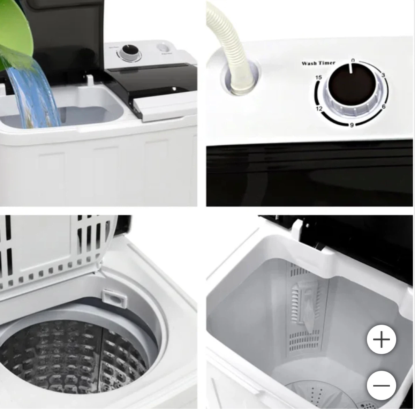 Kenmore 24 in. 2 in 1 Portable Compact Twin Tub Washer - photo 3