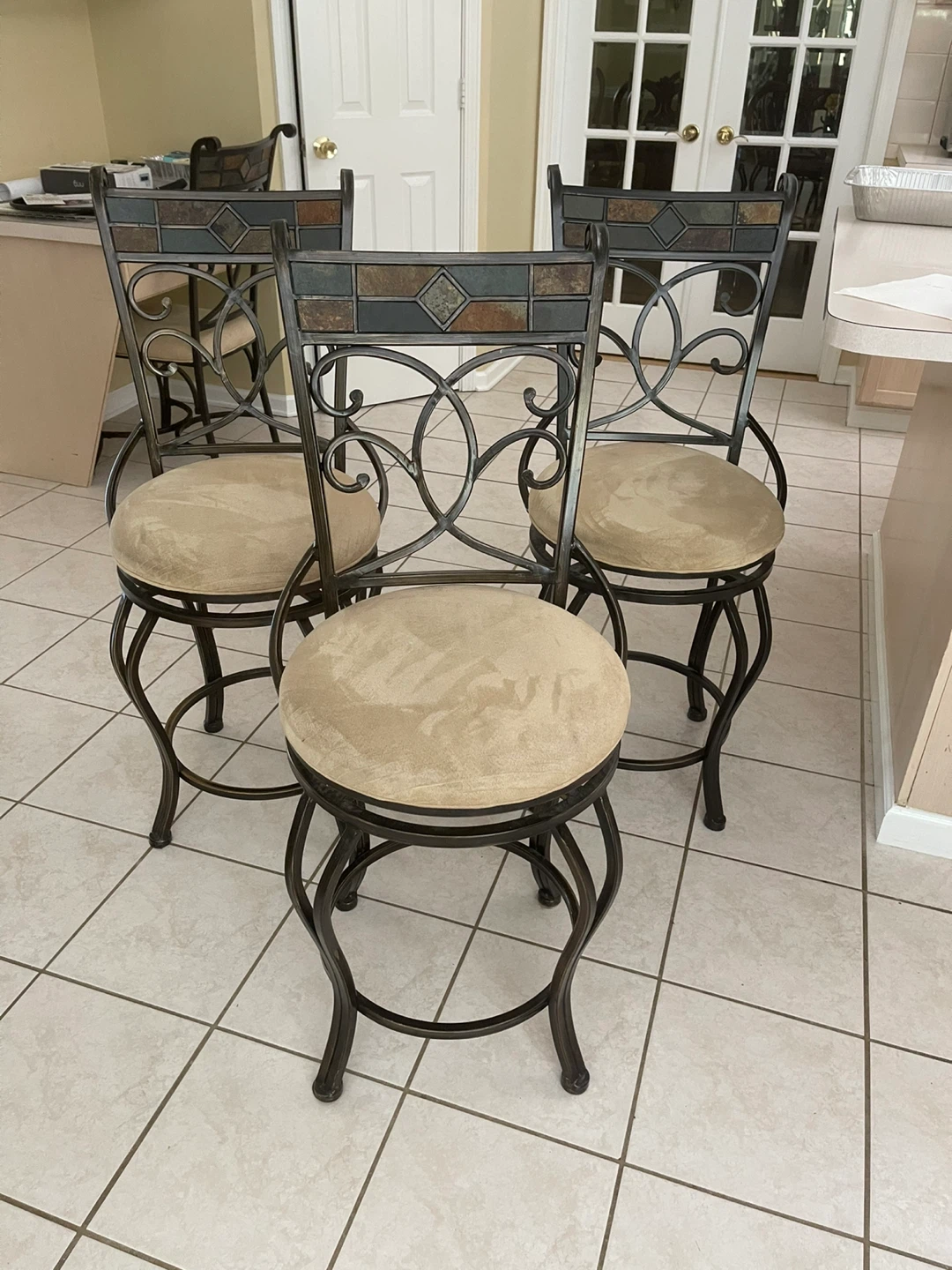 Set of 4 counter stools - photo 4