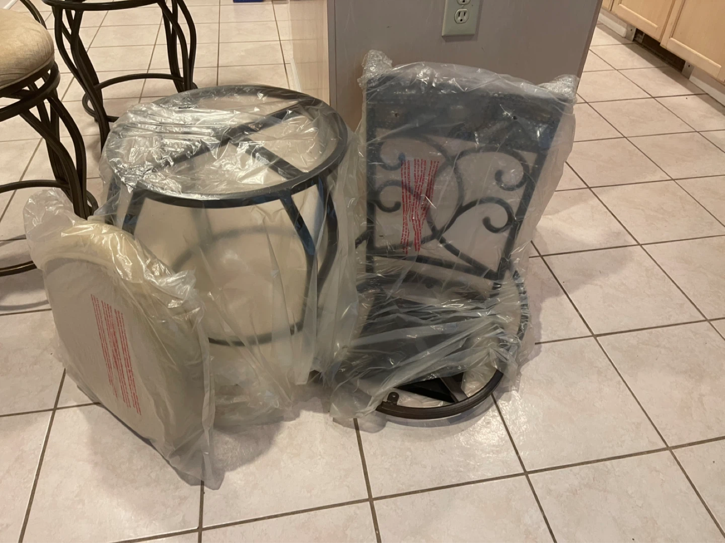 Set of 4 counter stools - photo 5