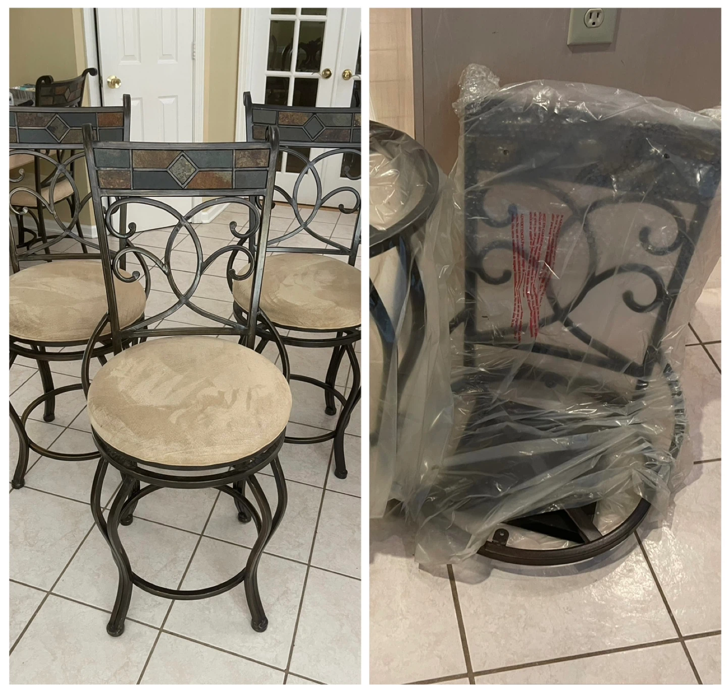Set of 4 counter stools