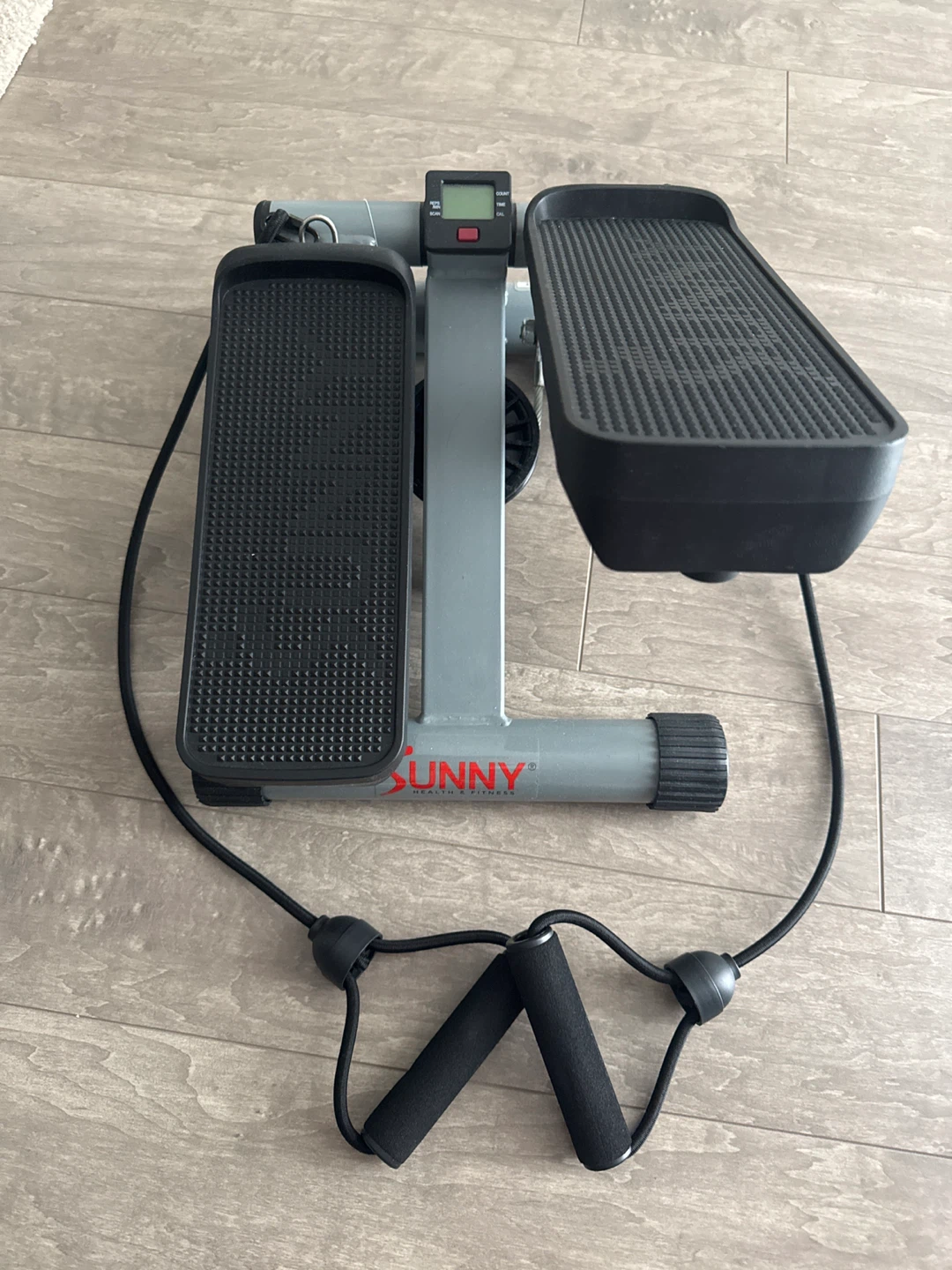 Sunny Health & Fitness Mini Stepper with Resistance Bands