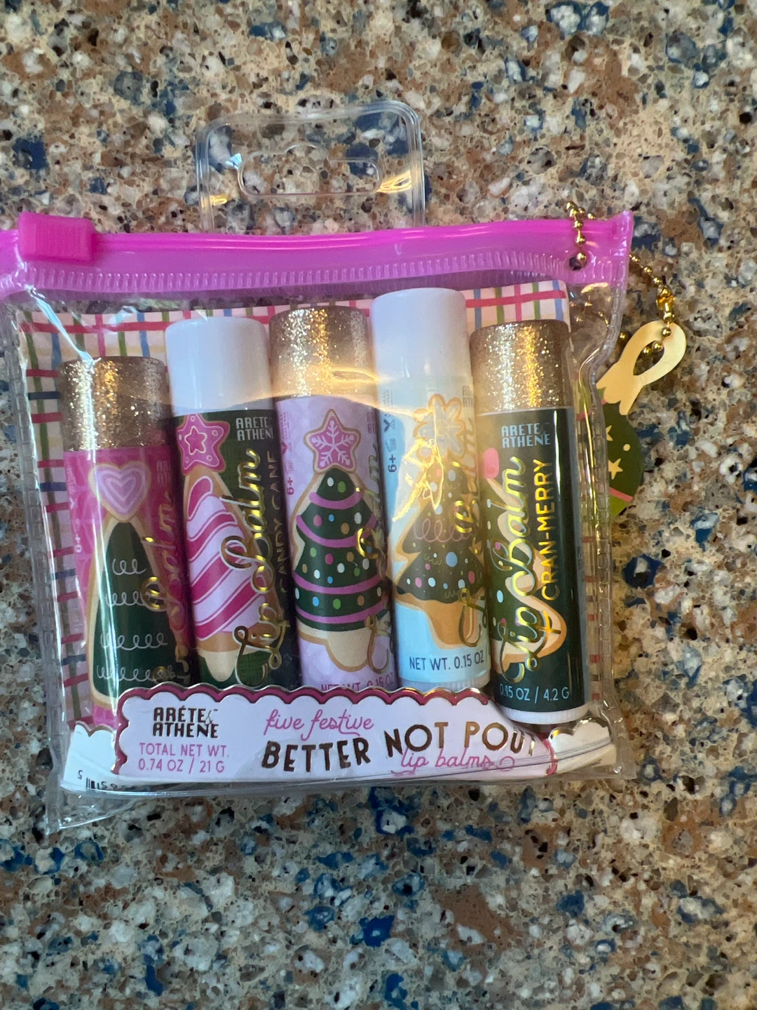 Arete & Athene Five Festive Lip Balms
