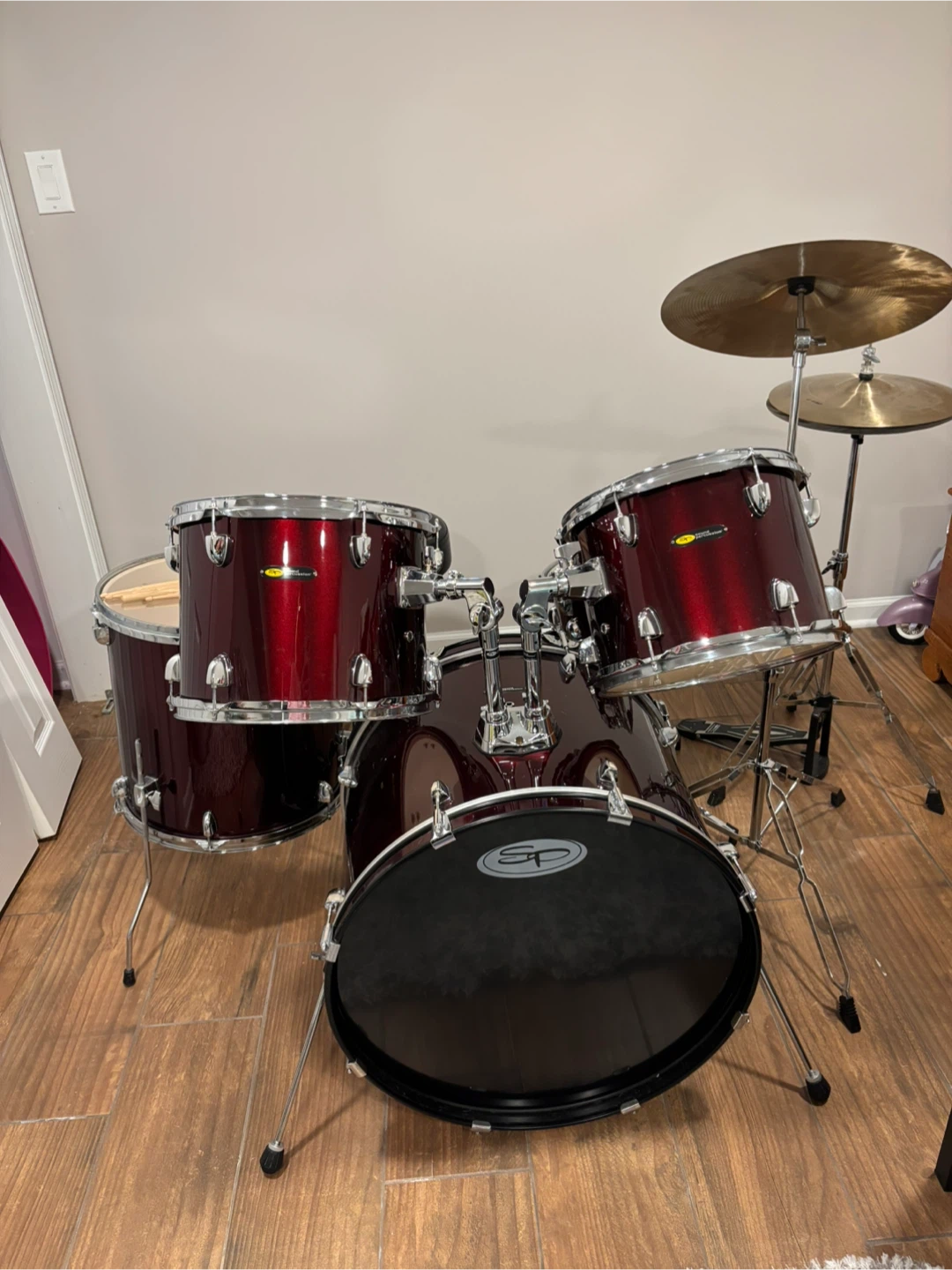 SP Drums 5-Piece Drum Kit with Agatean Cymbals