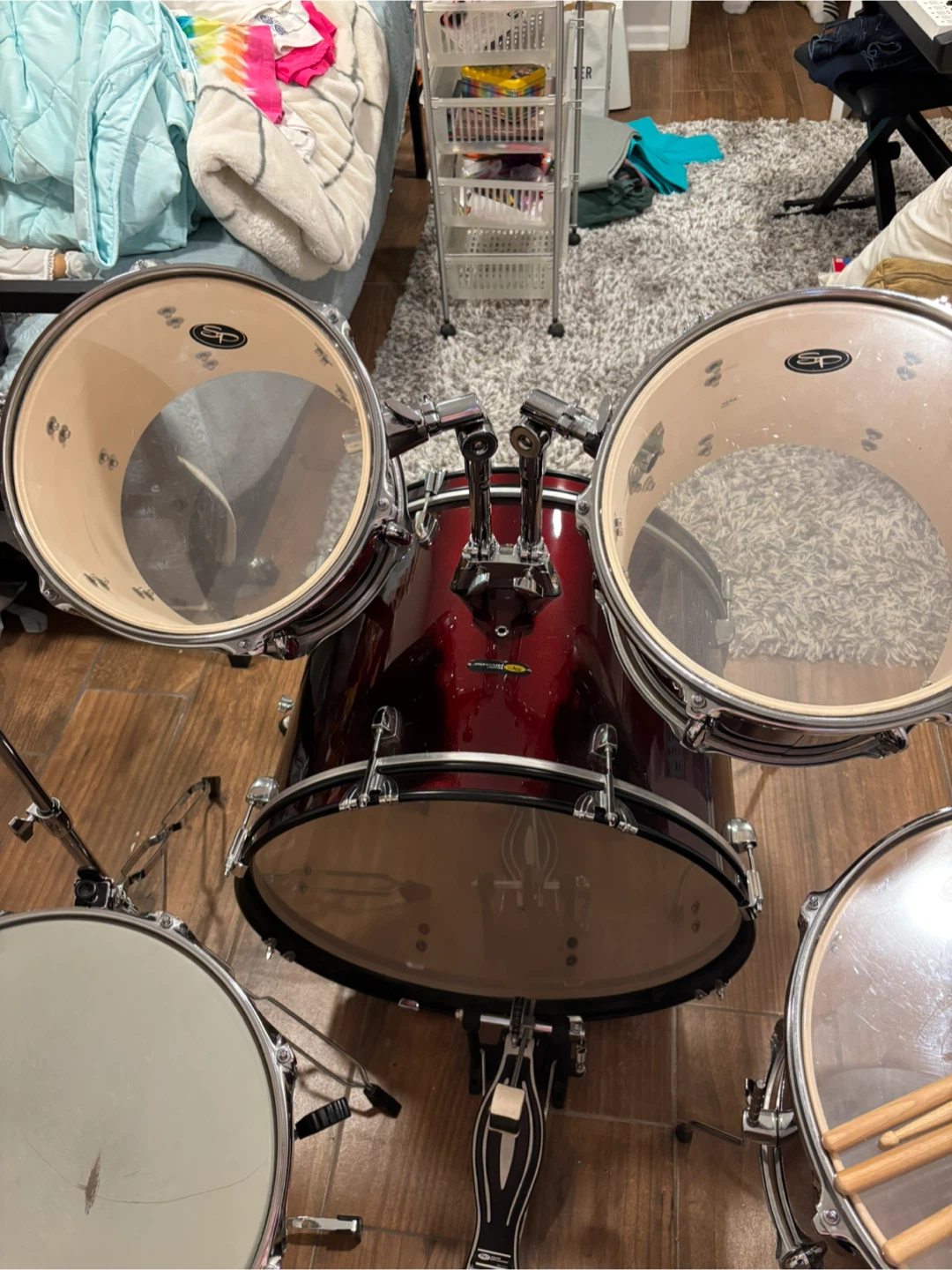 SP Drums 5-Piece Drum Kit with Agatean Cymbals - photo 2