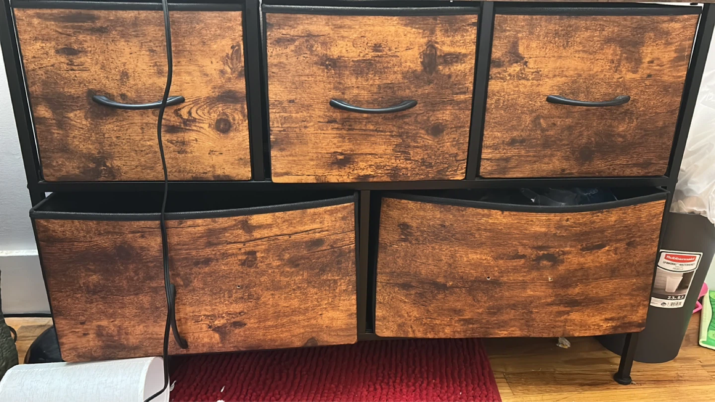5 Drawer Dresser Storage Unit