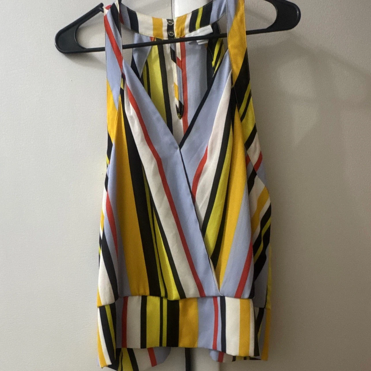 New York & Company Striped Tank Top XL