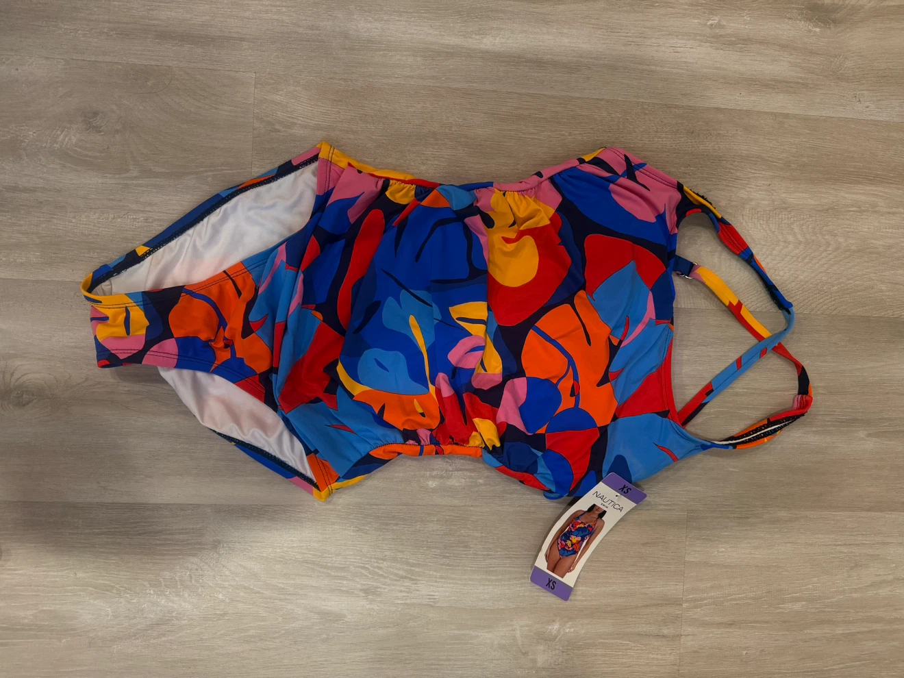 Nautica Women's Colorful Print Swimsuit XS