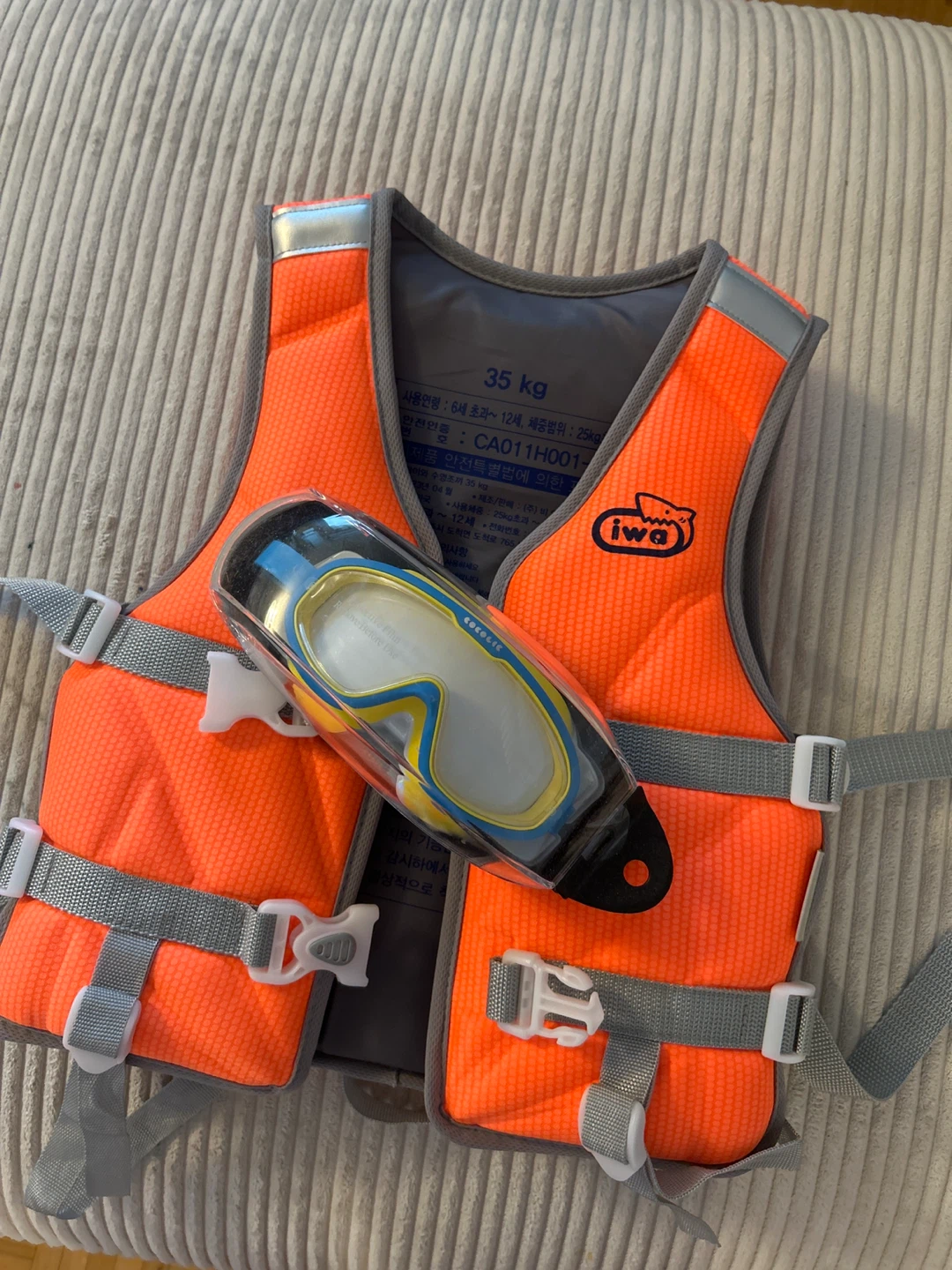 Kids Life Jacket and Goggles