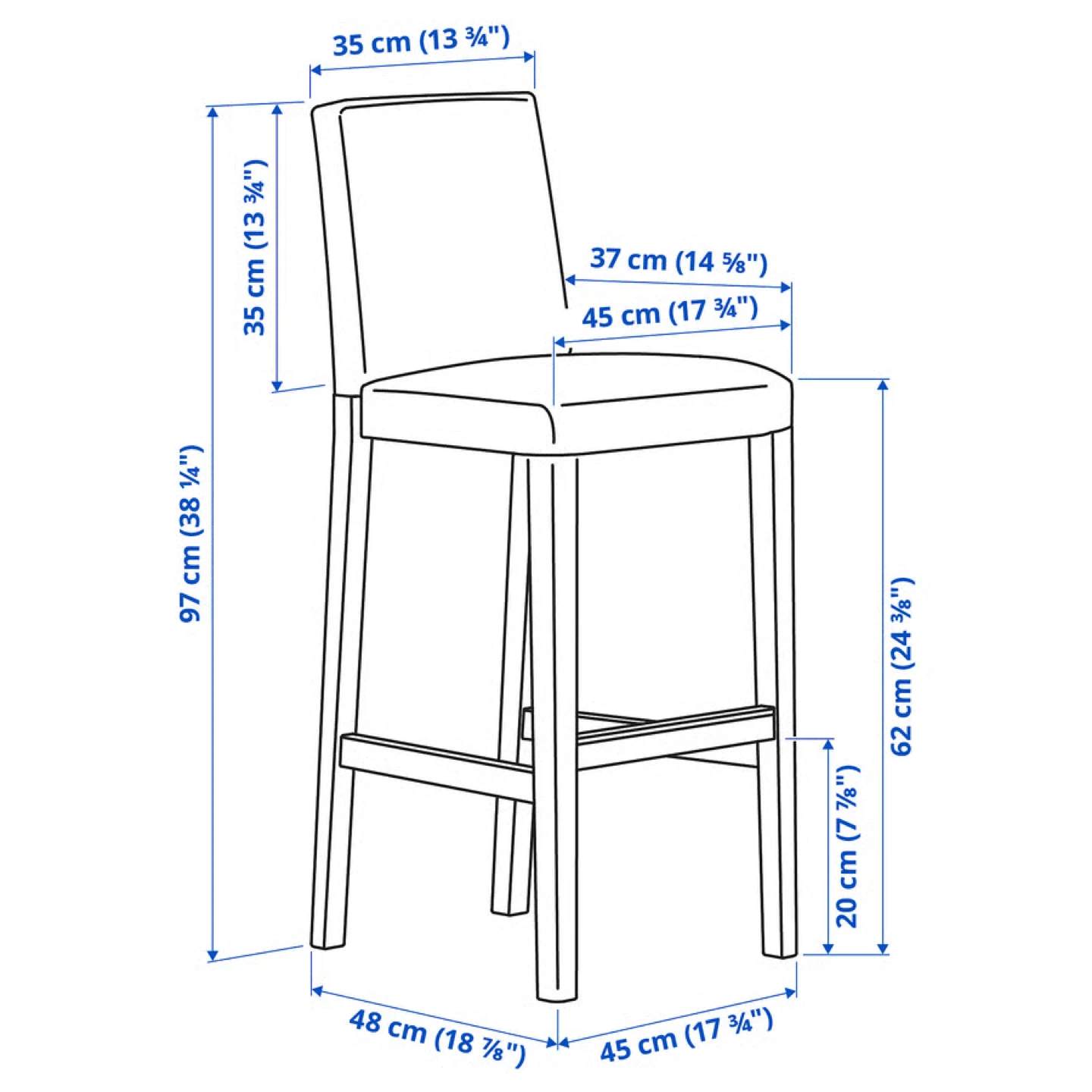 IKEA BERGMUND Bar Stools for Sale – Excellent Condition - photo 5