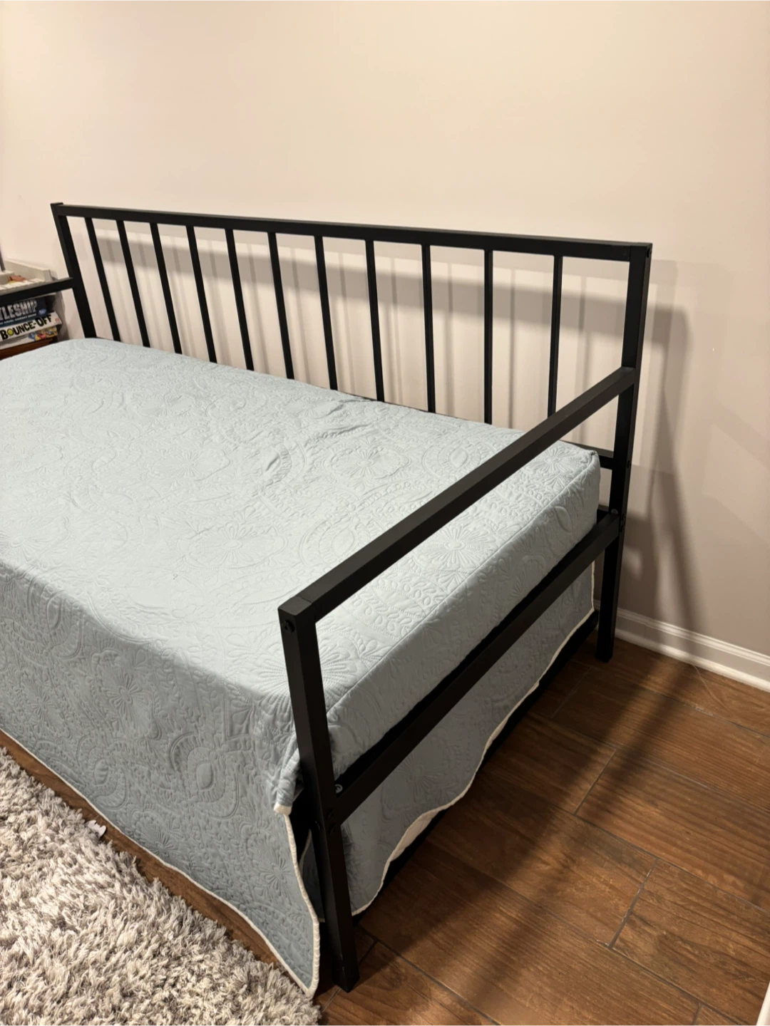 Black Metal Daybed with Trundle - photo 3