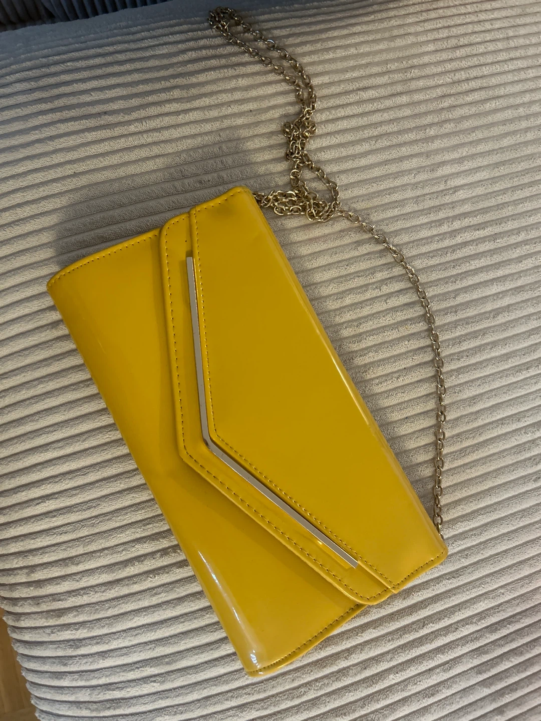 ALDO Yellow Clutch Purse with Chain - photo 2