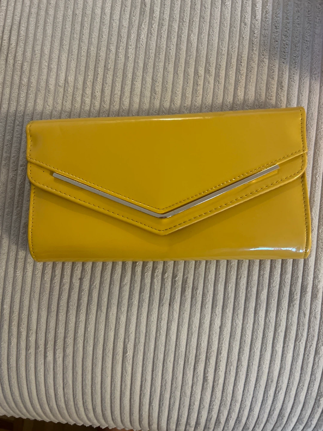ALDO Yellow Clutch Purse with Chain