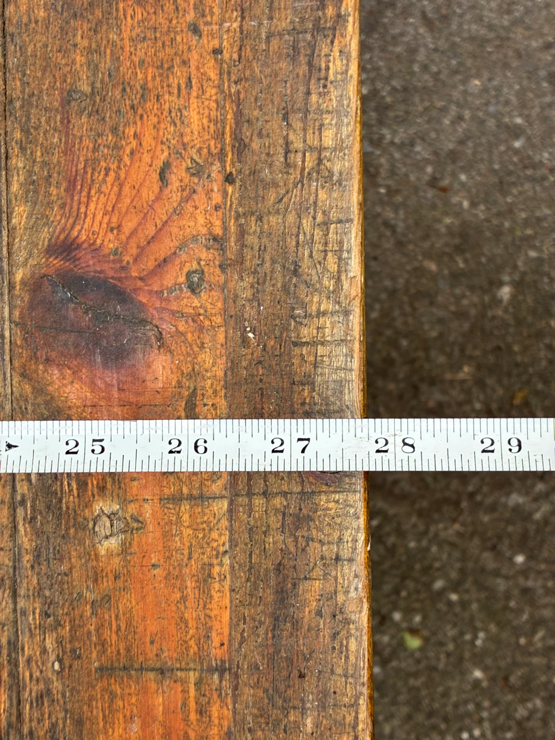 $7 rustic pine square wood coffee table 28 x28 x20 inch - photo 5