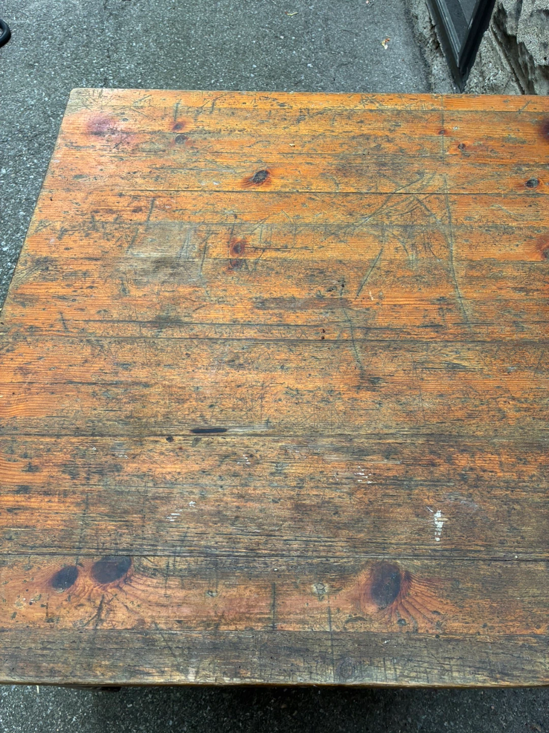 $7 rustic pine square wood coffee table 28 x28 x20 inch - photo 3